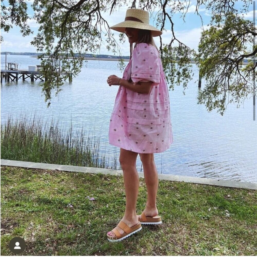 Hunter Bell Jenkins Dress Pink Floral Blossom - Picture 5 of 13